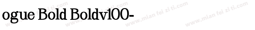 ogue Bold Boldv100字体转换